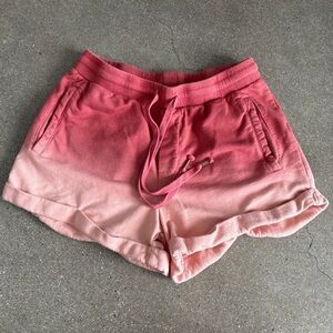 Young Fabulous & Broke Pink Ombre Drawstring Lounge Shorts